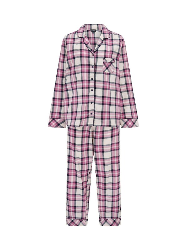 Seraphine Pour Moi Pink Cosy Check Brushed Cotton Pyjamas Gift Set