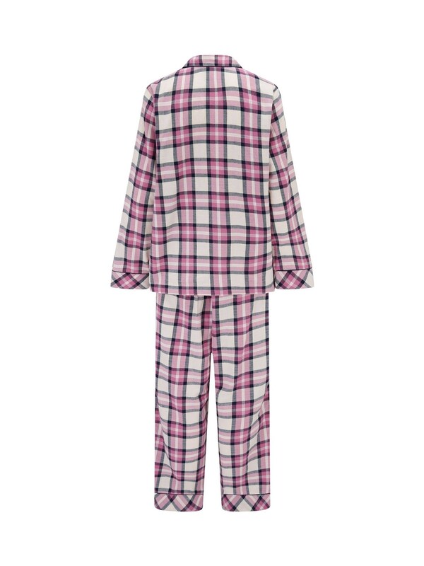 Seraphine Pour Moi Pink Cosy Check Brushed Cotton Pyjamas Gift Set