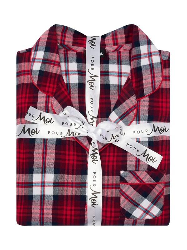 Seraphine Pour Moi Red Cosy Check Brushed Cotton Pyjamas Gift Set