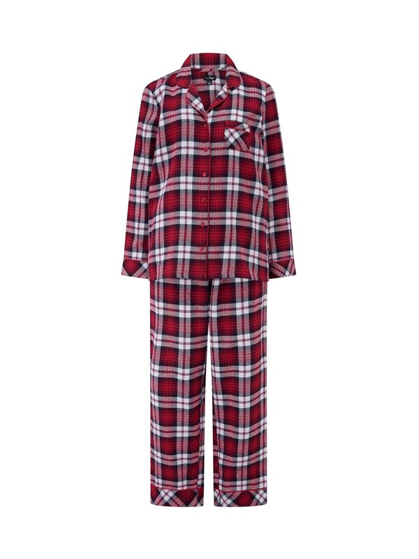 Seraphine Pour Moi Red Cosy Check Brushed Cotton Pyjamas Gift Set
