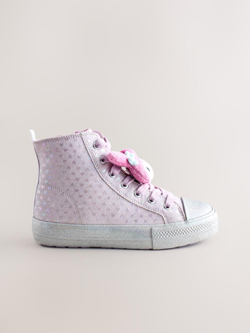 seraphine Purple Hello Kitty and Friends Lace-Up High Top Trainers