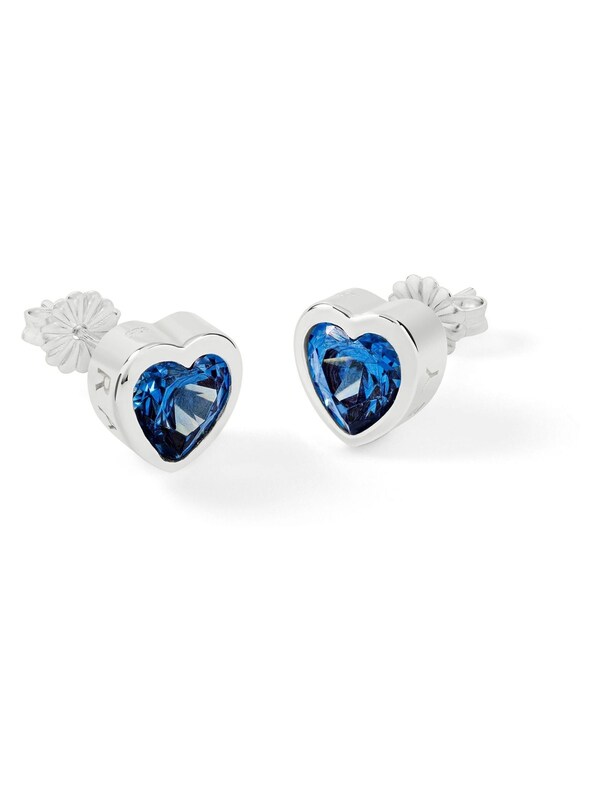 Seraphine Radley Sterling Silver Ladies Love Stone Heart Stud Earrings