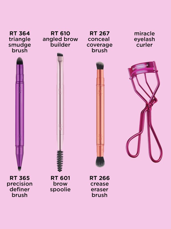 Seraphine Real Techniques Double Time Eye Brush & Eyelash Curler Set