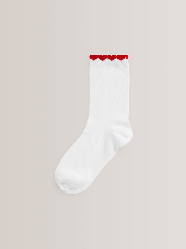 Seraphine Red 5 Pack Cotton Rich Gingham Ankle School Socks