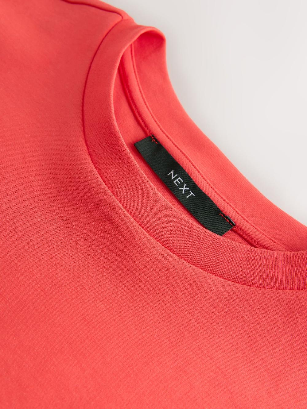 seraphine Red Capped Sleeve Fitted Crew Neck T-Shirt