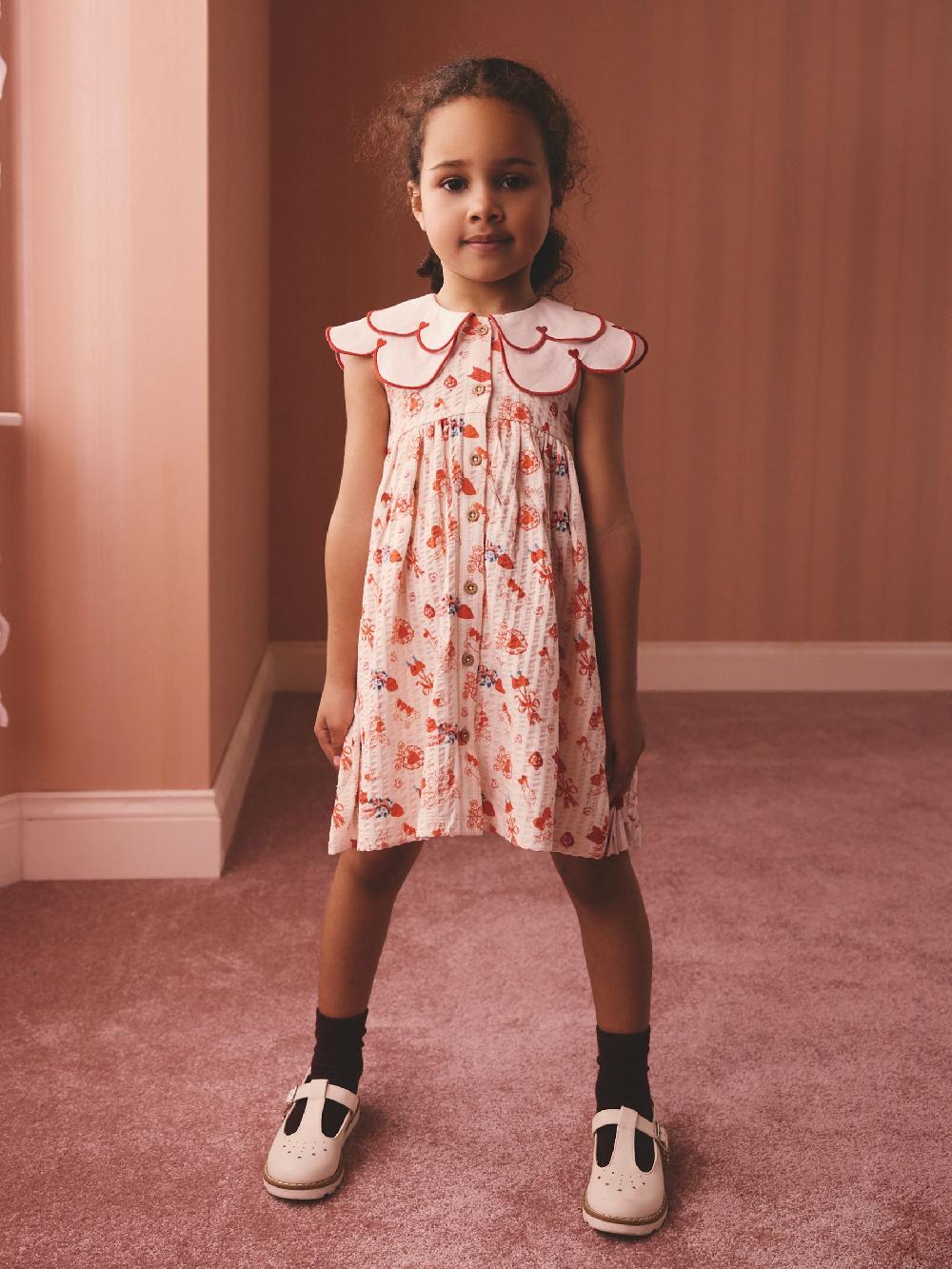 seraphine Red Cath Kidston Collared Dress (3mths-7yrs)