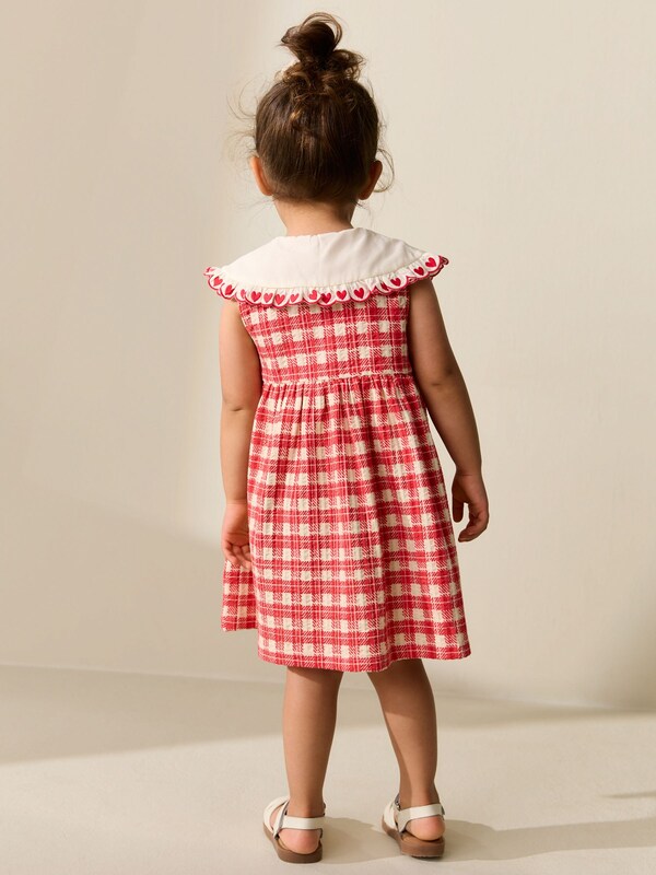 Seraphine Red Check Collared Summer Dress (3mths-7yrs)