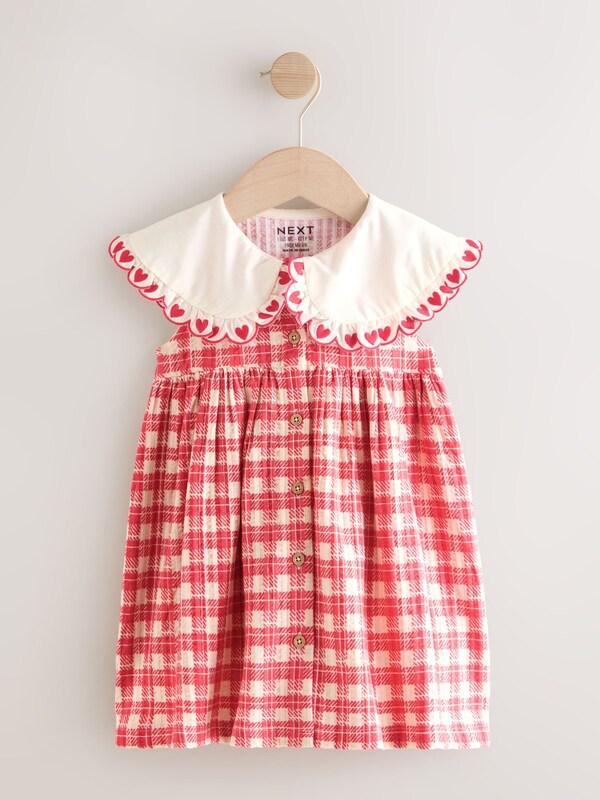 Seraphine Red Check Collared Summer Dress (3mths-7yrs)
