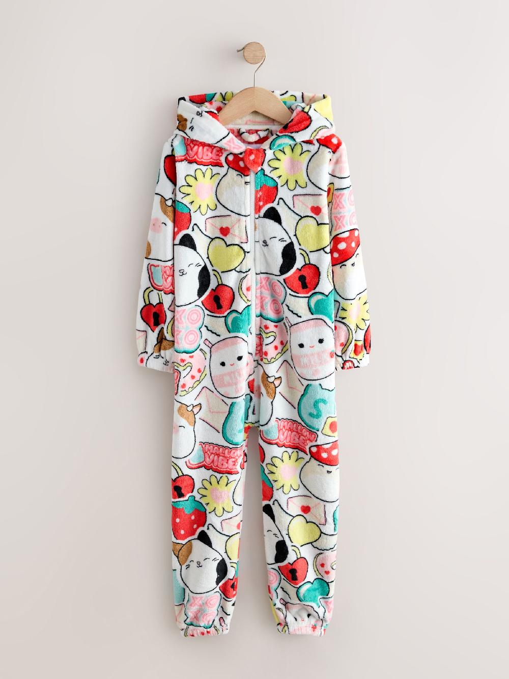 seraphine Red/Ecru Squishmallow Fleece All-In-One (6-14yrs)