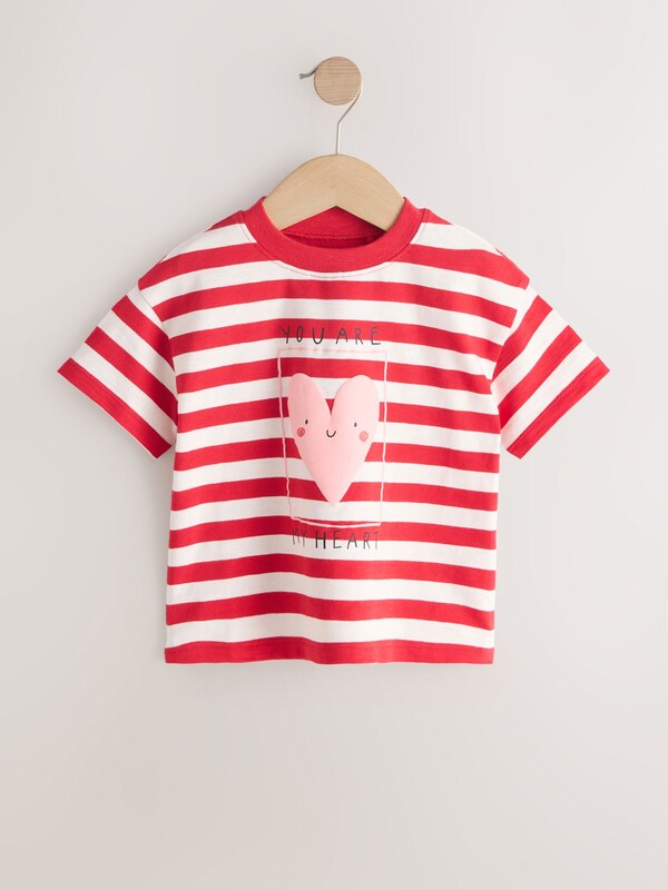 Seraphine Red Heart Short Sleeve T-Shirt (3mths-7yrs)