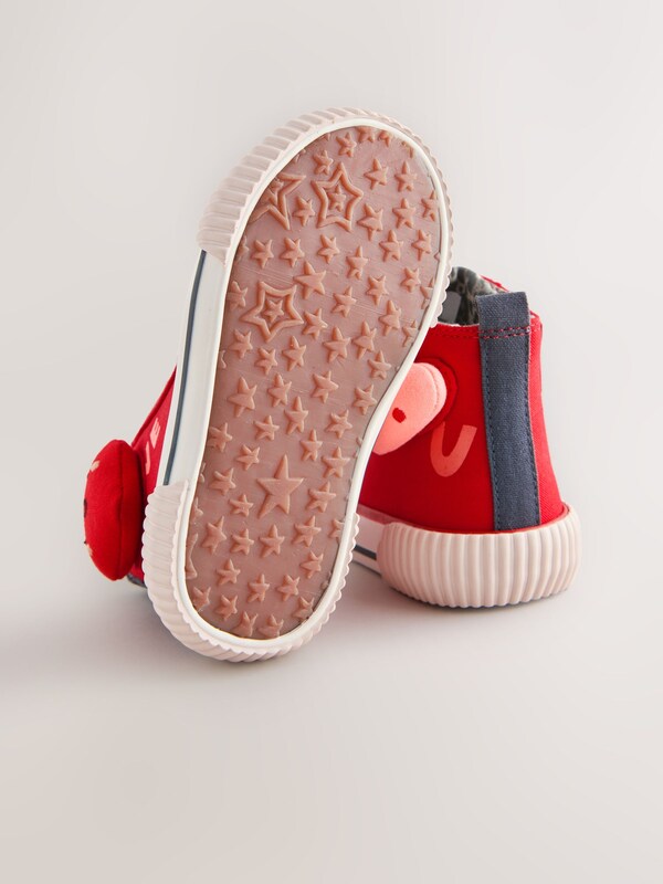 Seraphine Red Heart Standard Fit (F) High Top Trainers