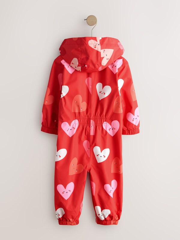 Seraphine Red Heart Waterproof Printed Puddlesuit (3mths-7yrs)
