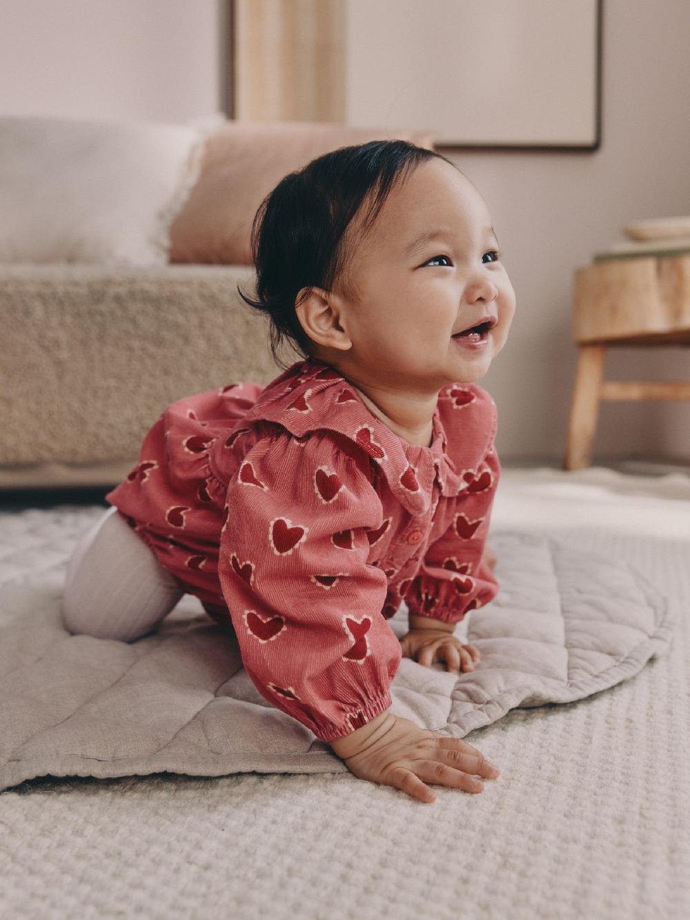 seraphine Red/Pink Heart Baby Bloomer Rompers Set 2 Piece with Tights (0mths-3yrs)