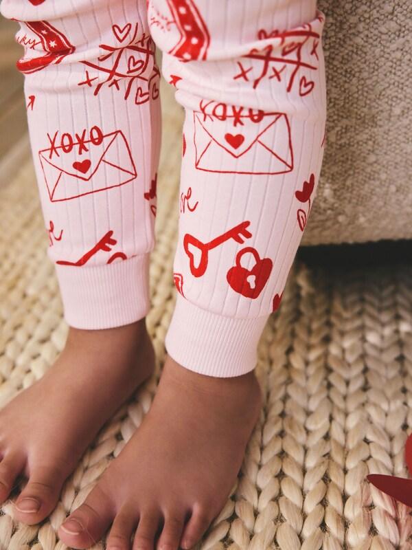 Seraphine Red/Pink Valentines Snuggle Pyjamas (9mths-12yrs)