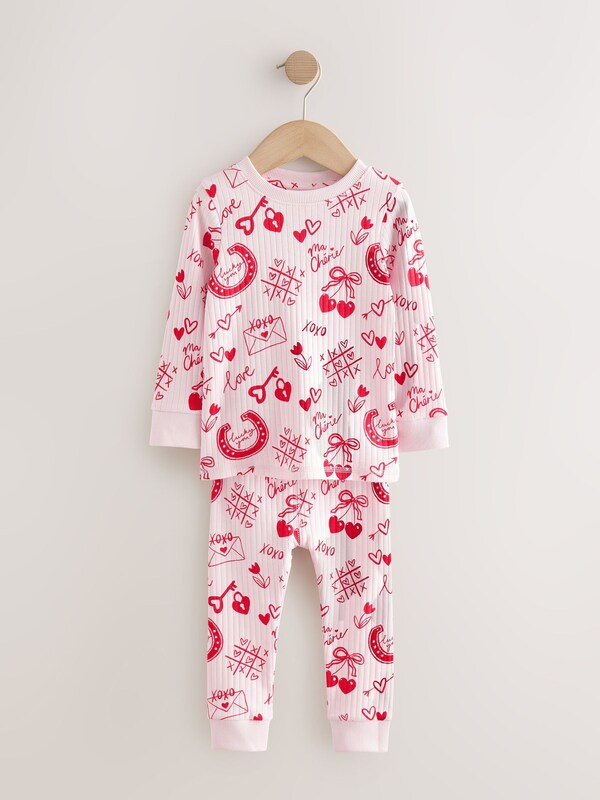 Seraphine Red/Pink Valentines Snuggle Pyjamas (9mths-12yrs)