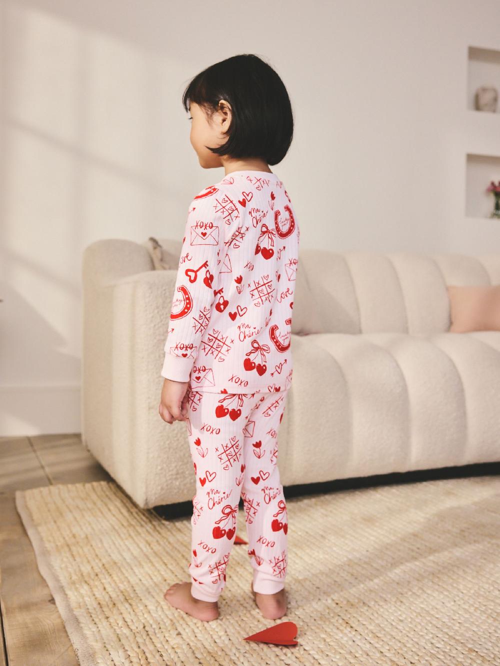 seraphine Red/Pink Valentines Snuggle Pyjamas (9mths-12yrs)