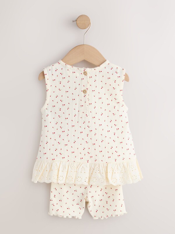 Seraphine Red & White Vest And Shorts Set 2 Pack (3mths-7yrs)