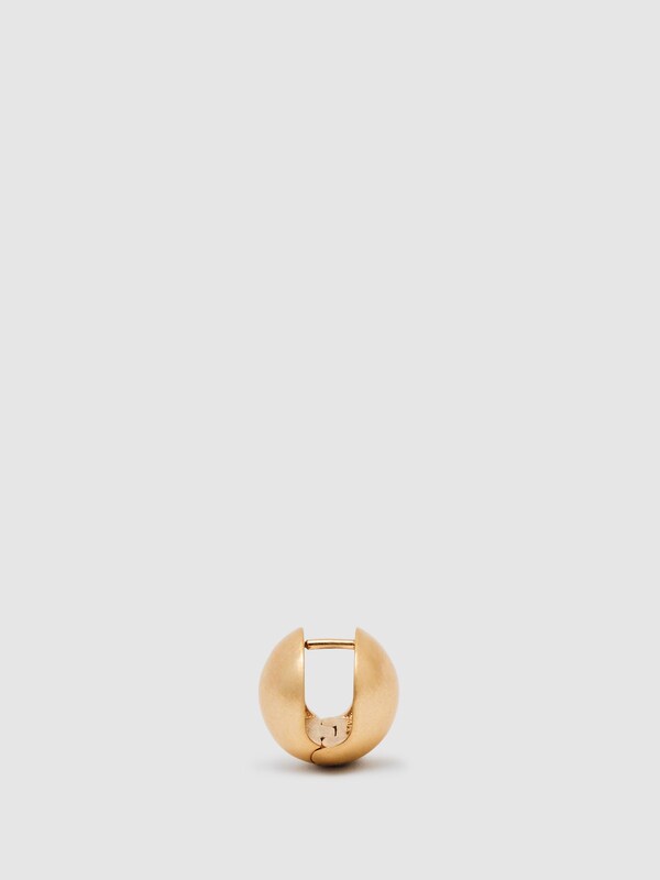 Seraphine Reiss Gold Pollie Polished Ball Huggie Earrings