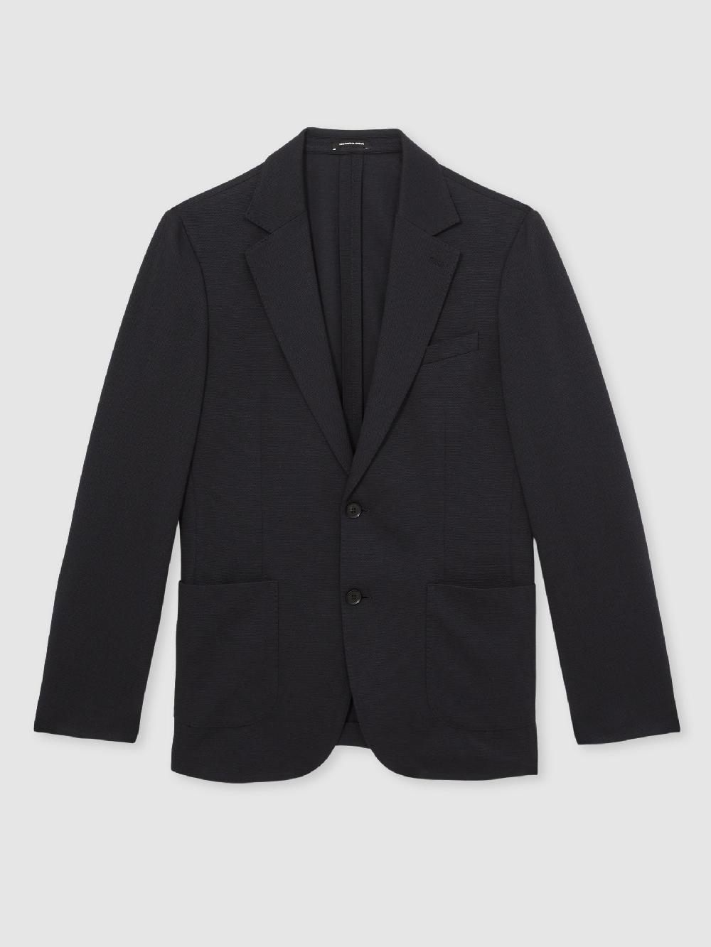 seraphine Reiss Navy Gerrard Single-Breasted Jersey Suit Blazer Tailored-Fit seraphine Reiss Navy Gerrard Single-Breasted Jersey Suit Blazer Tailored-Fit
