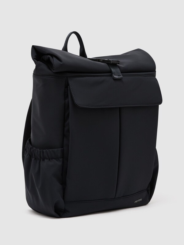 Seraphine Reiss Navy Pascal Technical Roll-Top Backpack