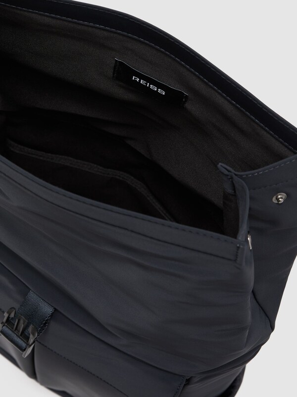 Seraphine Reiss Navy Pascal Technical Roll-Top Backpack