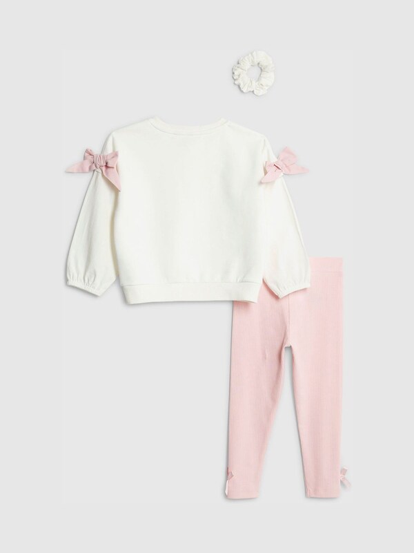 Seraphine River Island Cream Little Cutie Sweat Shirt & Leggings 3 Piece Set