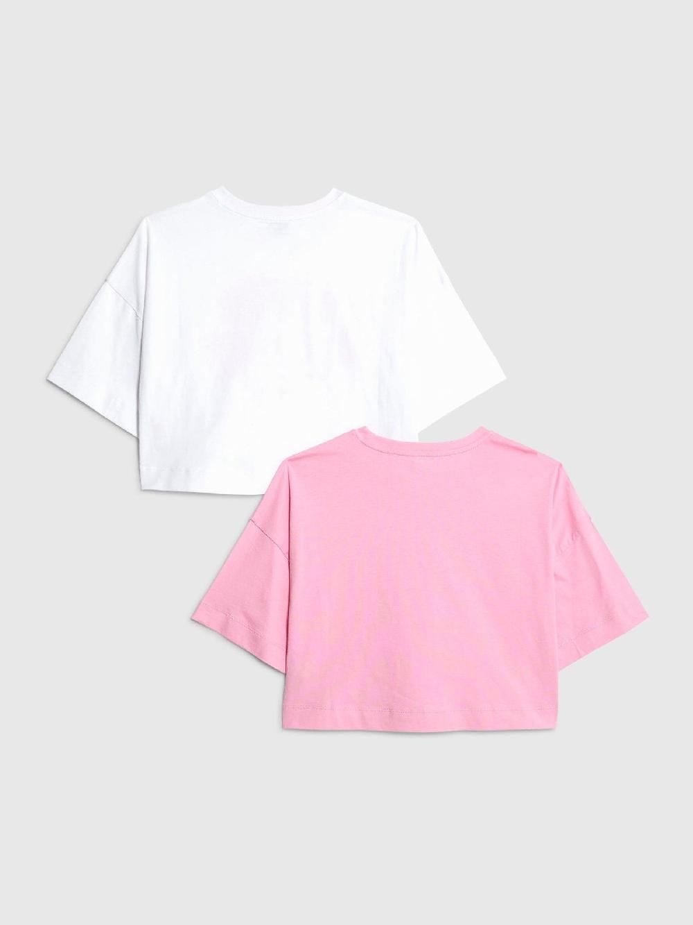 seraphine River Island Pink Bubble Font Crop 2 Pack T-Shirts