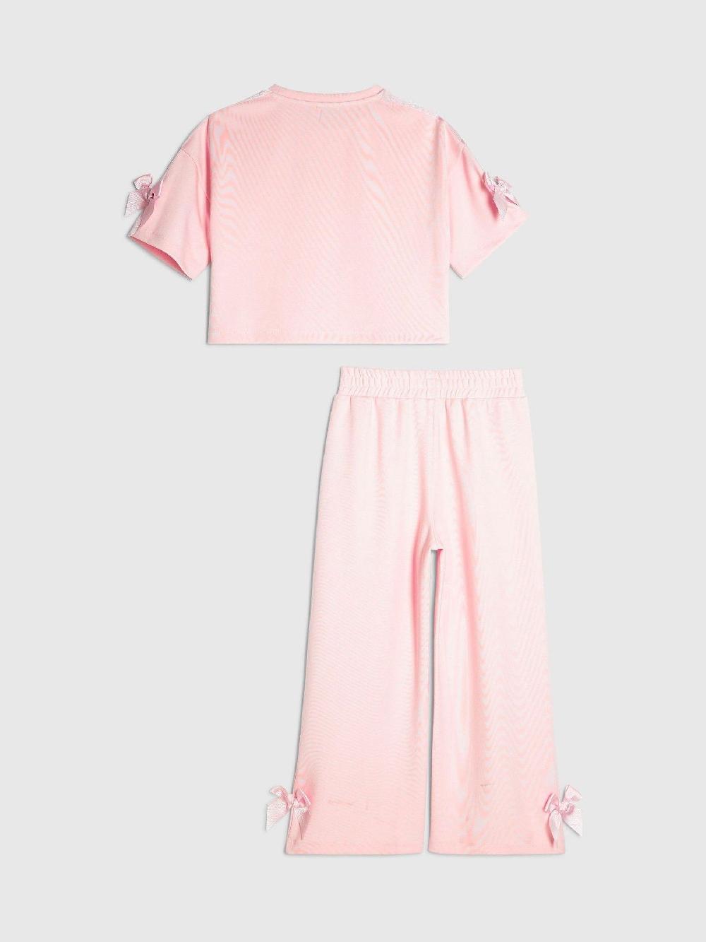 seraphine River Island Pink Girls Clean T-Shirt and Joggers Set