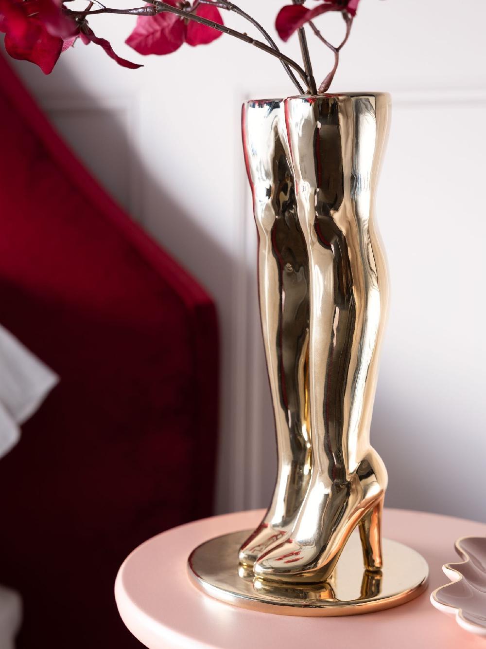 seraphine Rockett St George Gold Marilyn Monroe Legs Vase