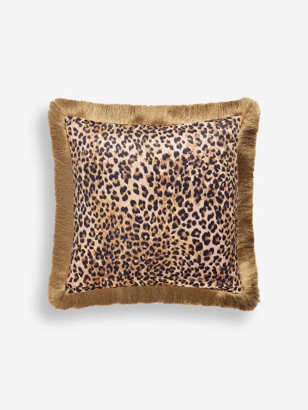 Seraphine Rockett St George Leopard Love Velvet Fringe Cushion