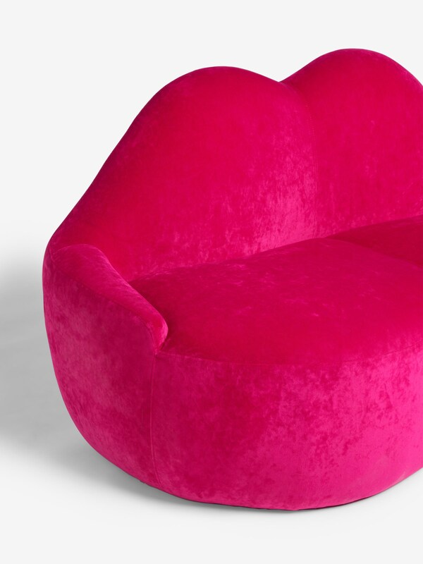 Seraphine Rockett St George Luxe Needlecord Velvet Harrys Pink Luscious Lips Small 2 Seater Sofa