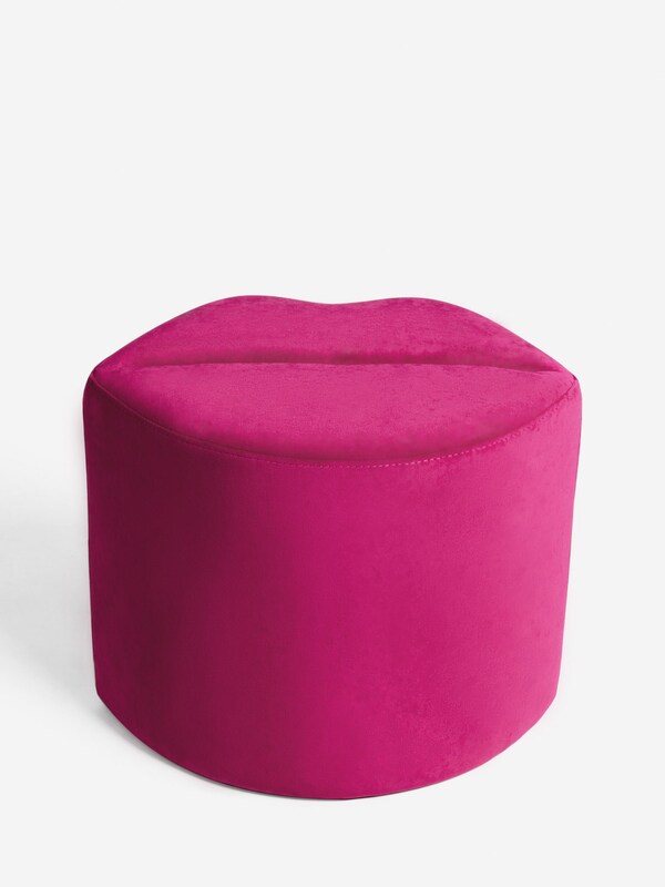 Seraphine Rockett St George Luxe Needlecord Velvet Harrys Pink Lips Stool