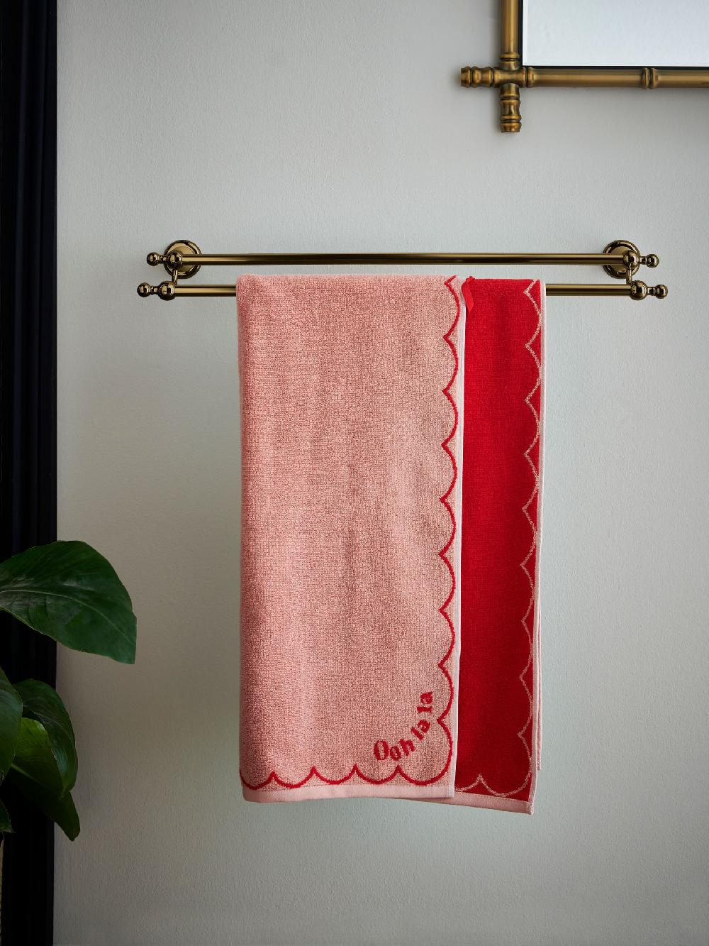 seraphine Rockett St George Ooh La La Slogan 100% Cotton Towel