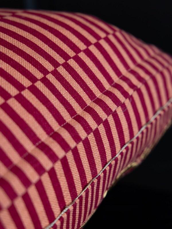 Seraphine Rockett St George Pink Bad Decisions Embroidered Slogan Cushion