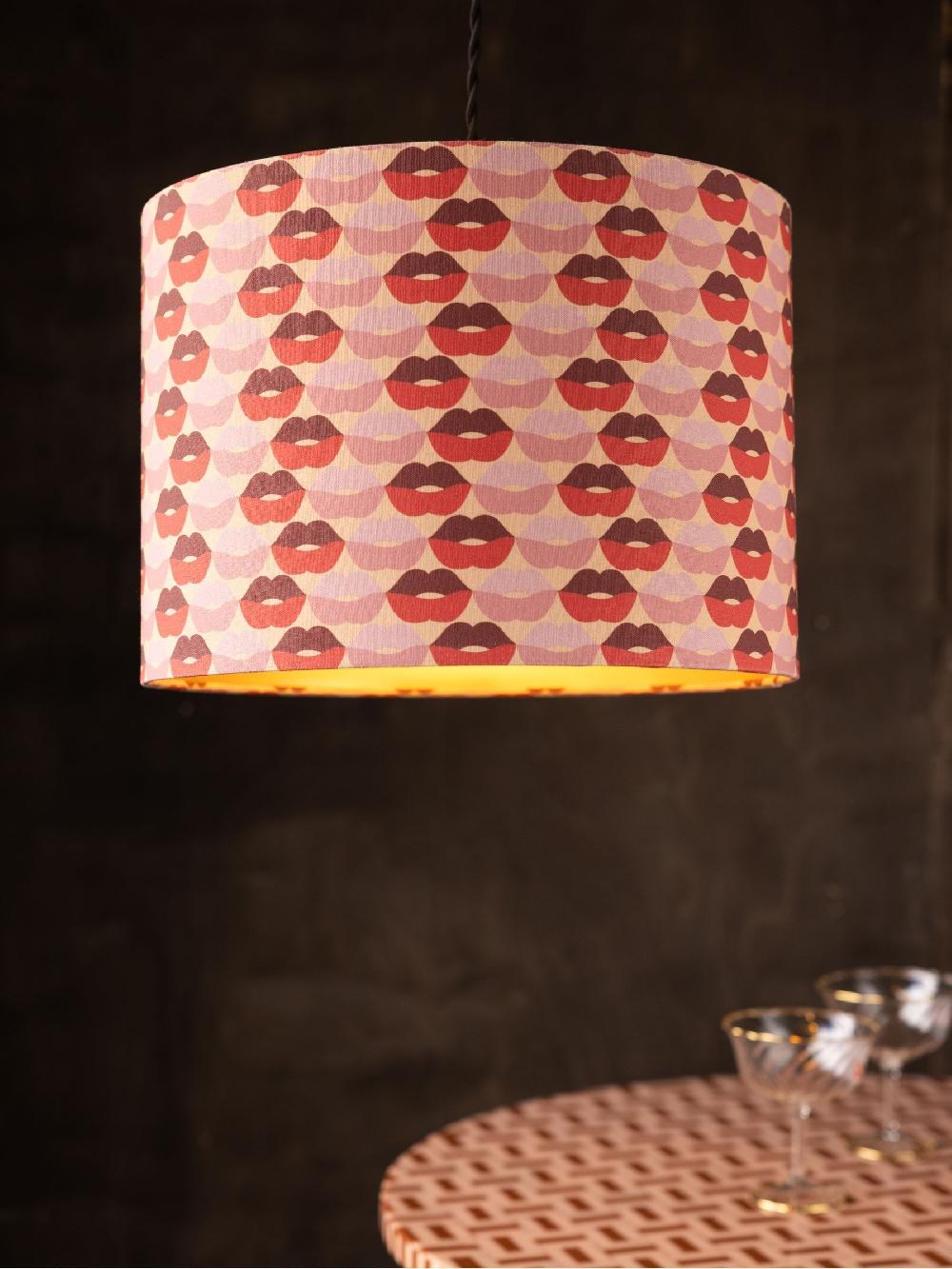 seraphine Rockett St George Red/Pink Easyfit Drum Shade