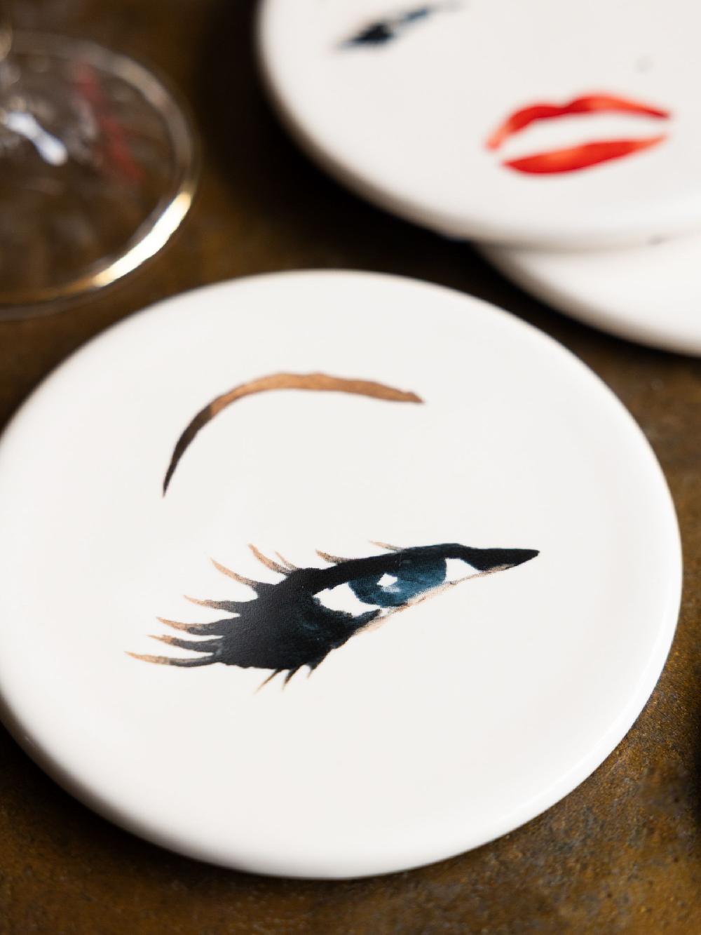 seraphine Rockett St George Set of 4 Cream Marilyn Monroe Coasters
