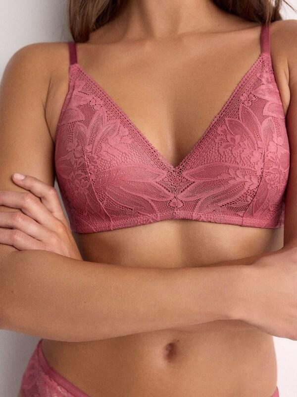 Seraphine Rose/Pink Pad Non Wire Lace Detail Ultimate Comfort Bras 2 Pack