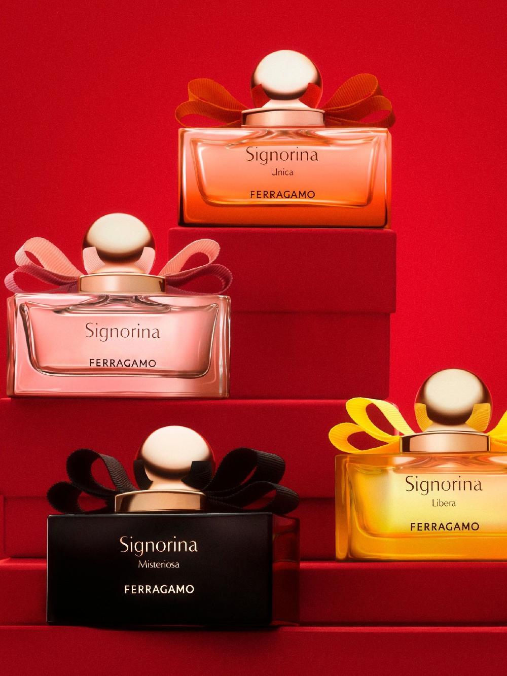 seraphine Salvatore Ferragamo Signorina Women Eau de Parfum 100ml Body Lotion 50ml And 5ml Travel Spray Gift Set
