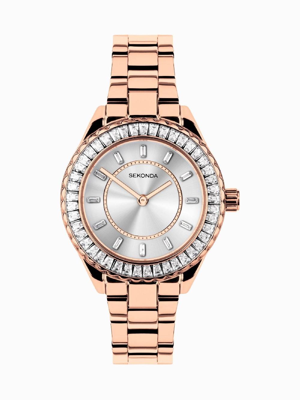 seraphine Sekonda Ladies Classic 34mm Margot Watch with Stainless Steel Bracelet Dial