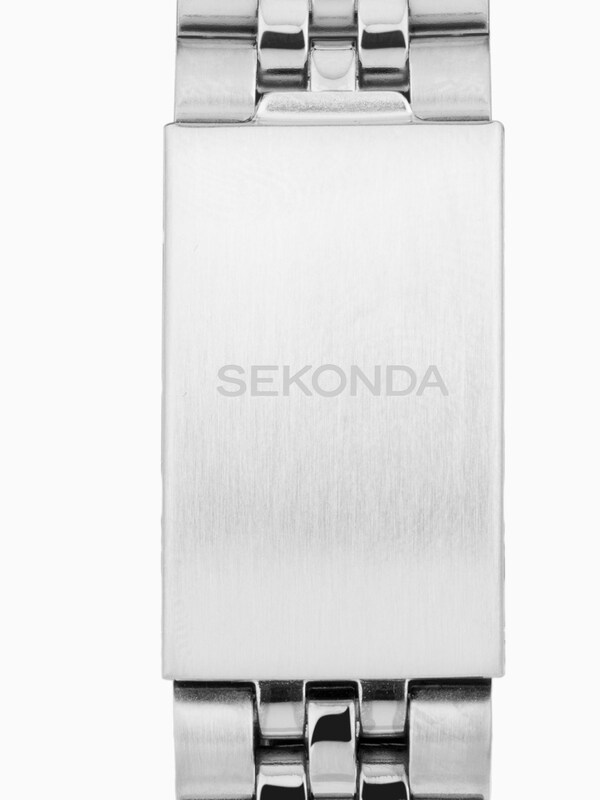 Seraphine Sekonda Mens Classic 40mm King Watch Stainless Steel Bracelet Dial