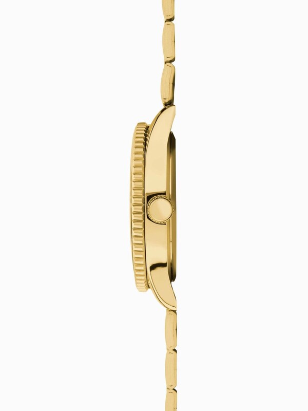Seraphine Sekonda Mens Gold Tone 43mm Analogue Watch With Case And Stainless Steel Bracelet With Black Dial