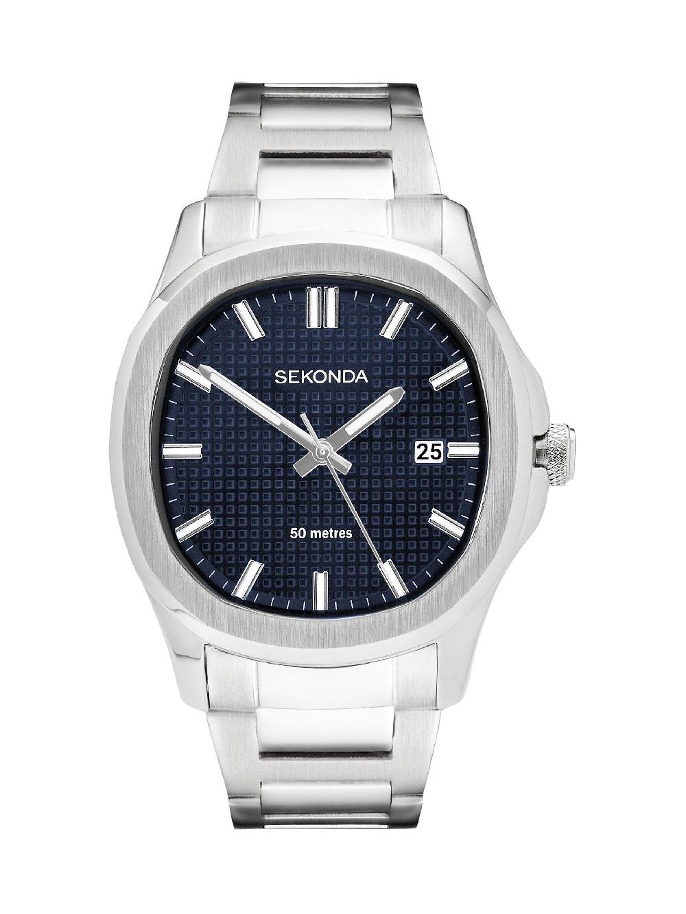 seraphine Sekonda Octaire 40mm Mens TV Analogue Watch with Black Strap