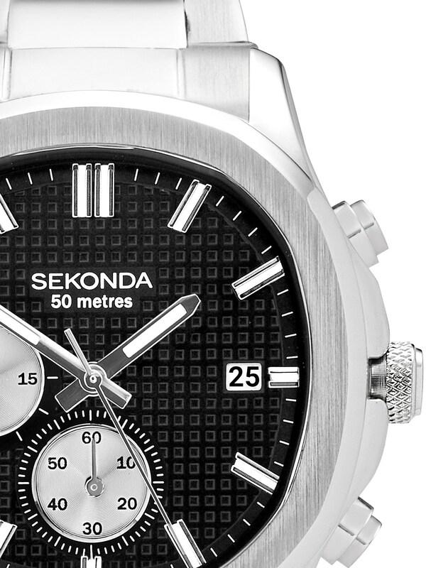 Seraphine Sekonda Octaire 40mm Mens TV Chronograph Watch With Blue Strap