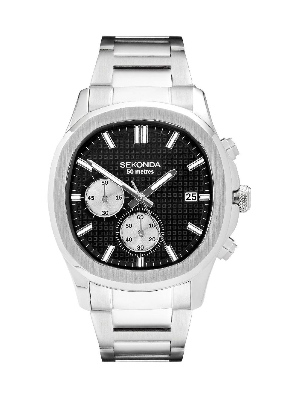 seraphine Sekonda Octaire 40mm Mens TV Chronograph Watch with Blue Strap