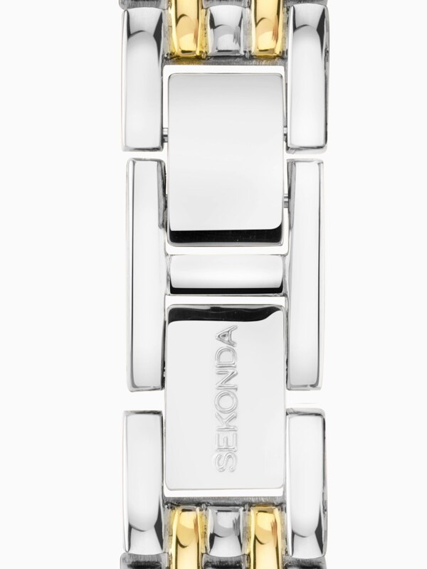 Seraphine Sekonda Womens Monica 20mm Analogue Silver Tone Watch With Two Tone Case And Alloy Bracelet With White Dial