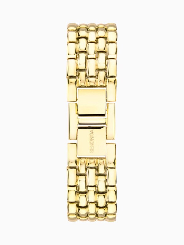 Seraphine Sekonda Womens Monica 30mm Analogue Gold Tone Watch With Case And Alloy Bracelet With White Dial
