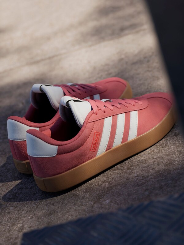 Seraphine Adidas Red Dark VL Court 3.0 Trainers