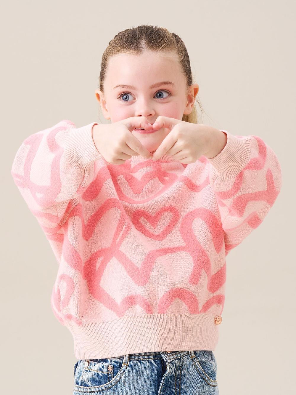 seraphine Angel & Rocket Pink Harlow Heart Jumper