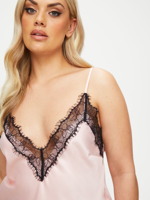 Seraphine Ann Summers Pink Cerise Satin Cami Set