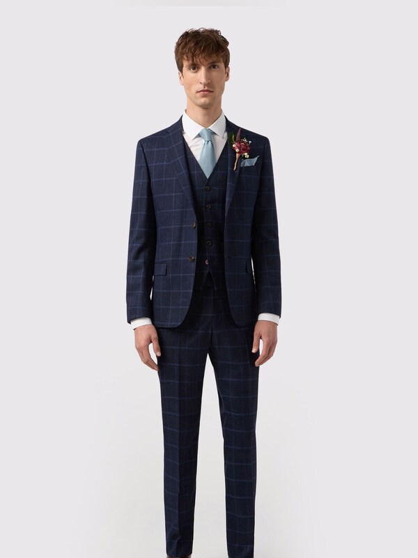 Seraphine Antique Rogue Blue Check Jacket